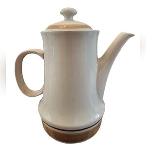 Vintage Coffee Pot Heartside Water Colors Stoneware, Japan